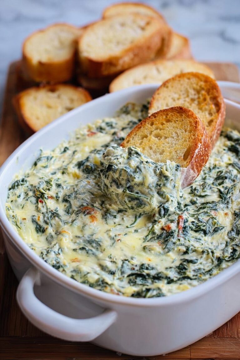 Cheesy Spinach Dip Recipe