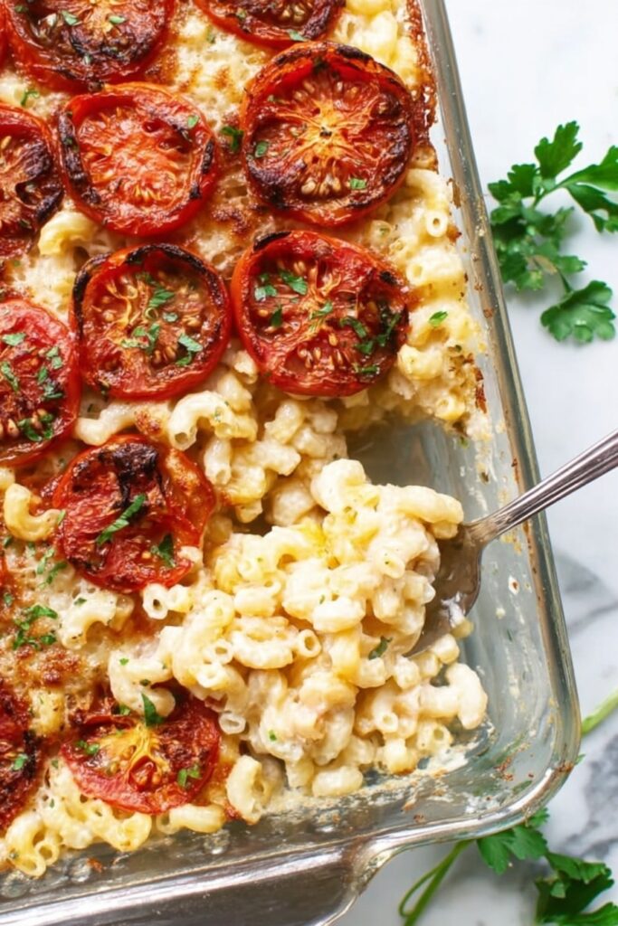 Baked Tomato Mac and Cheese Recipe