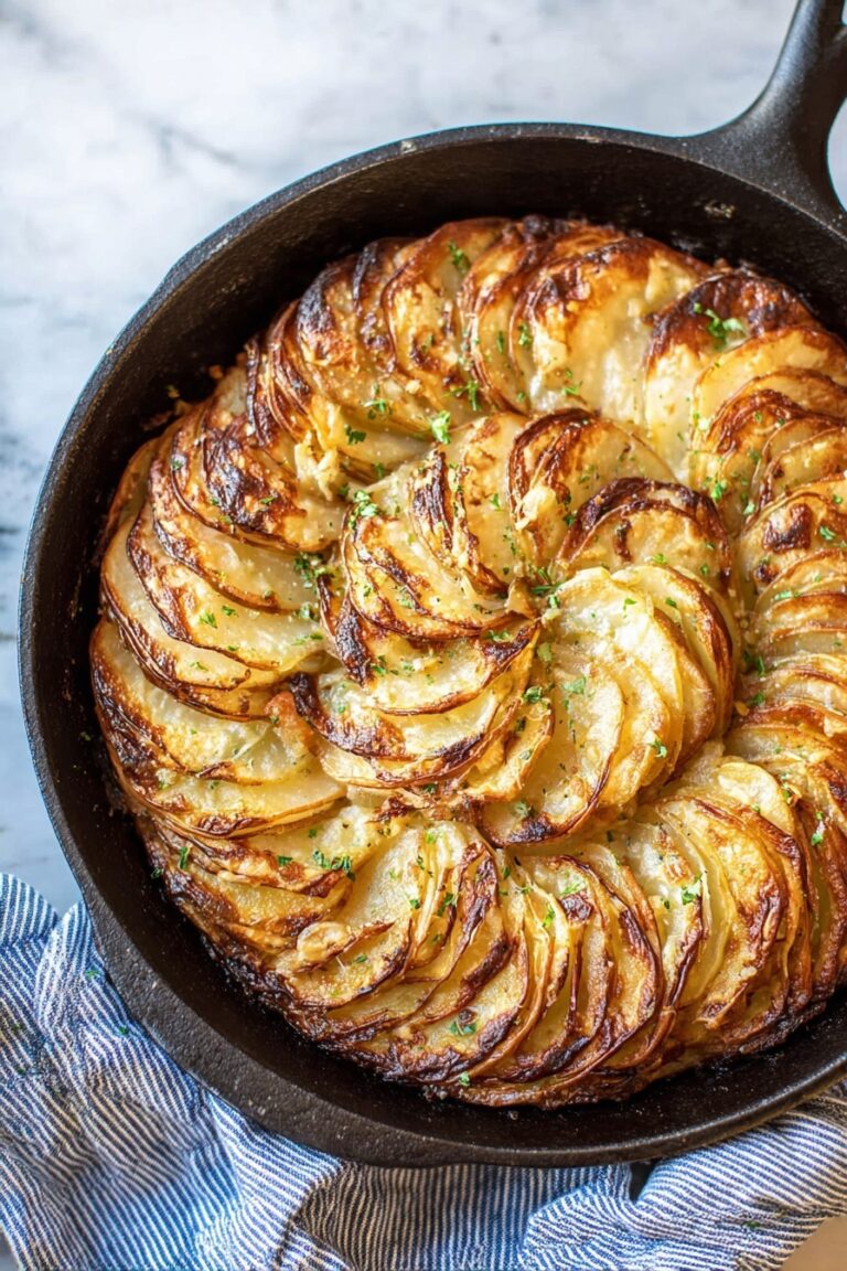 Garlic Herb Potatoes Galette Recipe