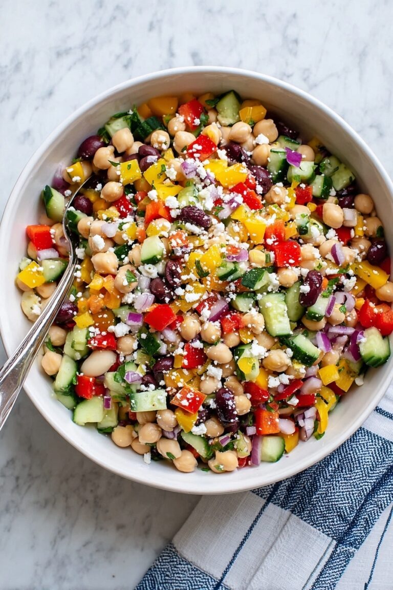 Hearty Chickpea and Bean Salad Recipe
