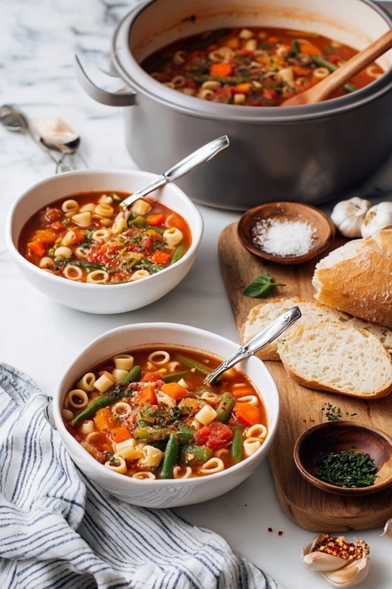 Hearty Vegetable Minestrone Soup Recipe