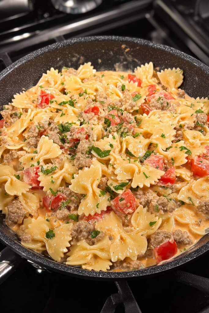Creamy Italian Sausage Bow Tie Pasta Recipe