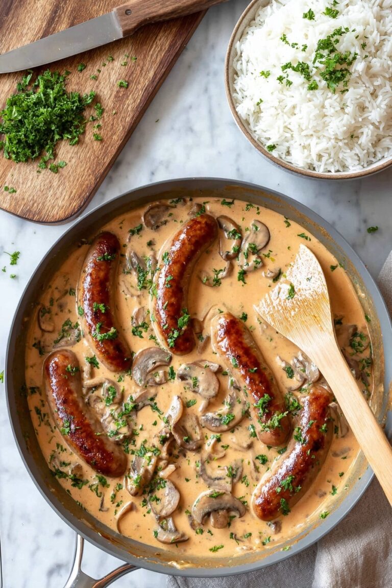 Creamy Sausage Stroganoff Recipe