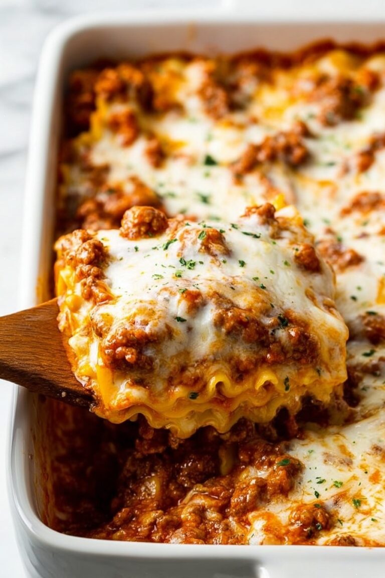 Cheesy Baked Ravioli with Meat Sauce Recipe