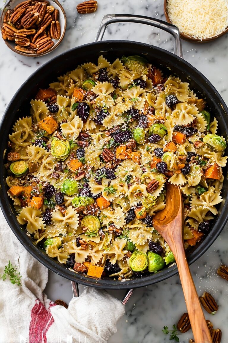 Brussels Sprouts Pasta with Brown Butter Recipe