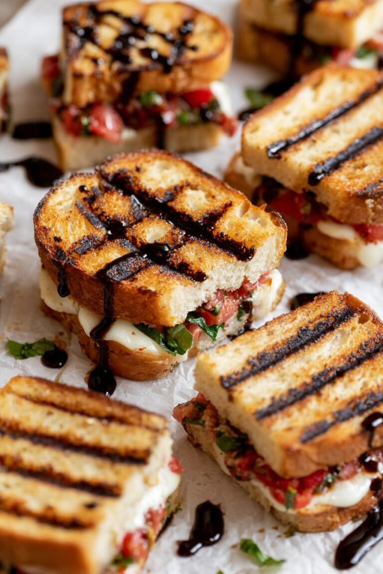 Bruschetta Grilled Cheese Sandwiches Recipe