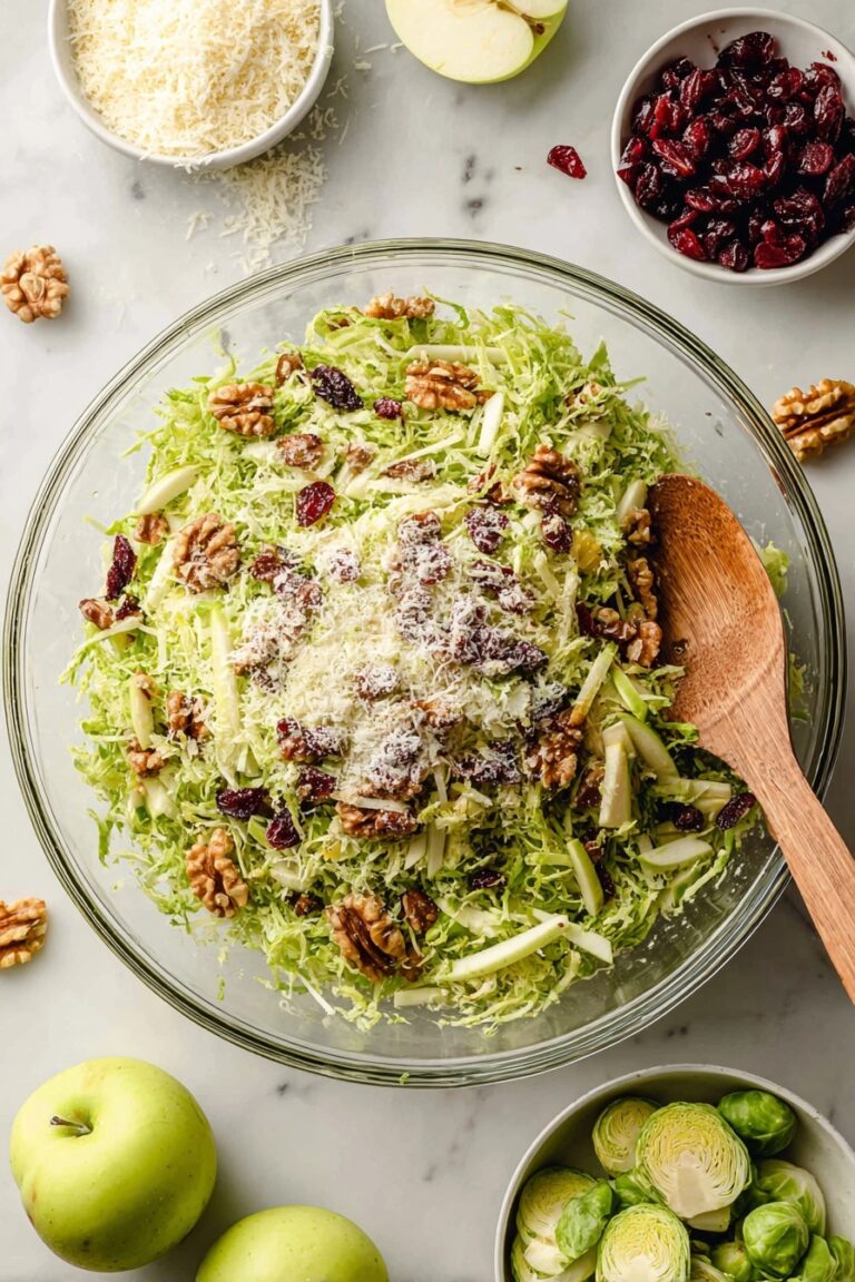 Brussels Sprouts Apple Cranberry Salad Recipe