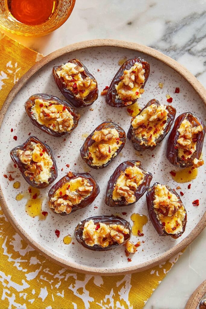Stuffed Dates with Goat Cheese and Walnuts Recipe