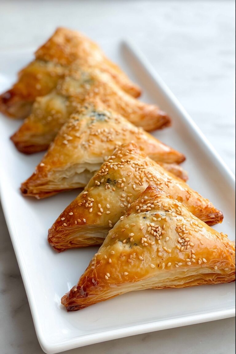 Easy Spinach Phyllo Triangles Recipe