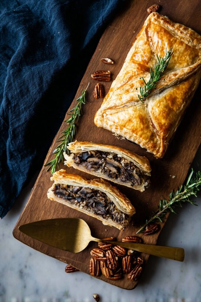 Vegan Mushroom Wellington with Pecan Filling Recipe