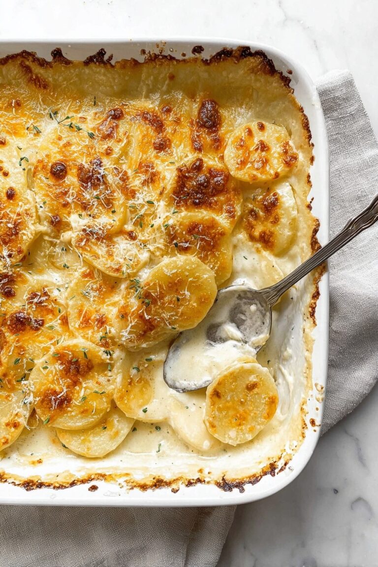 Old-Fashioned Cheesy Scalloped Potatoes Recipe