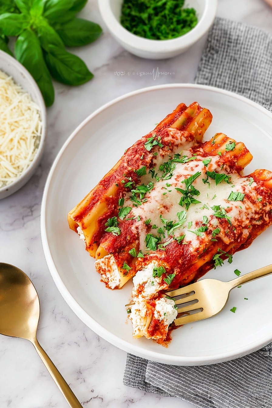 Cheese Manicotti Recipe