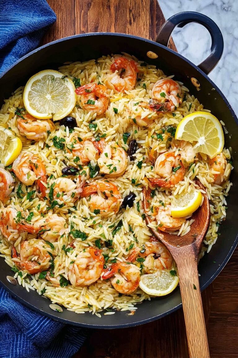 Shrimp and Feta Orzo Recipe