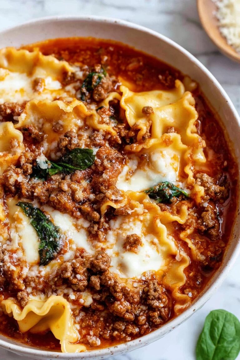 One Pot Lasagna Soup Recipe