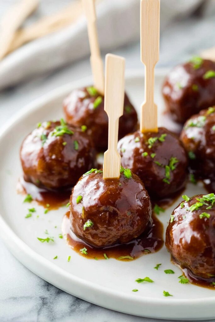 Baked Cocktail Meatballs with Sweet and Sour Sauce Recipe