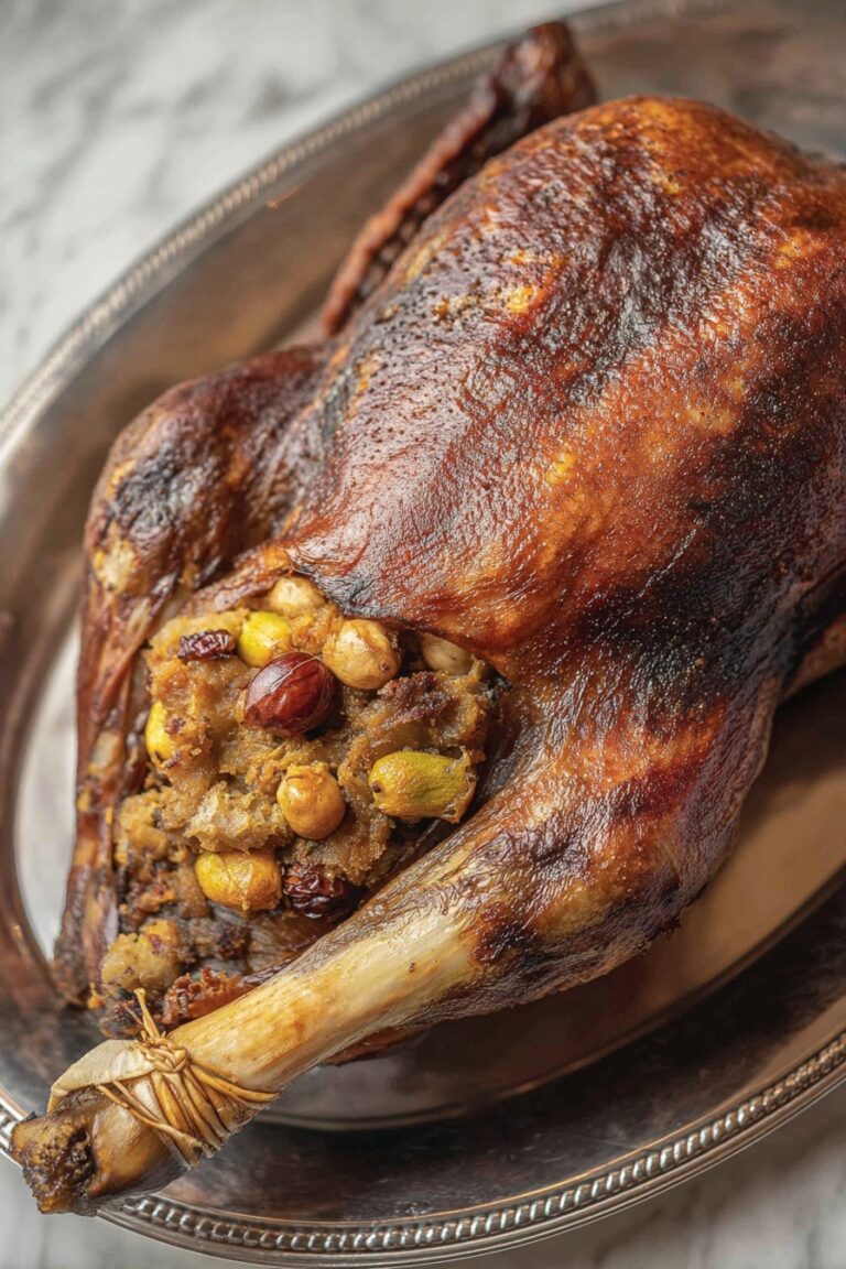 Roast Christmas Goose with Crispy Skin Recipe