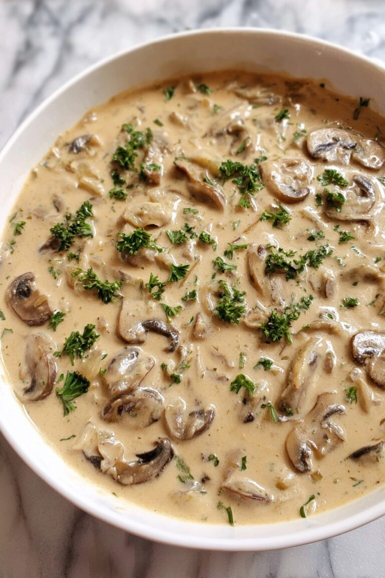 Creamy Mushroom Hunter’s Sauce for Steak Recipe