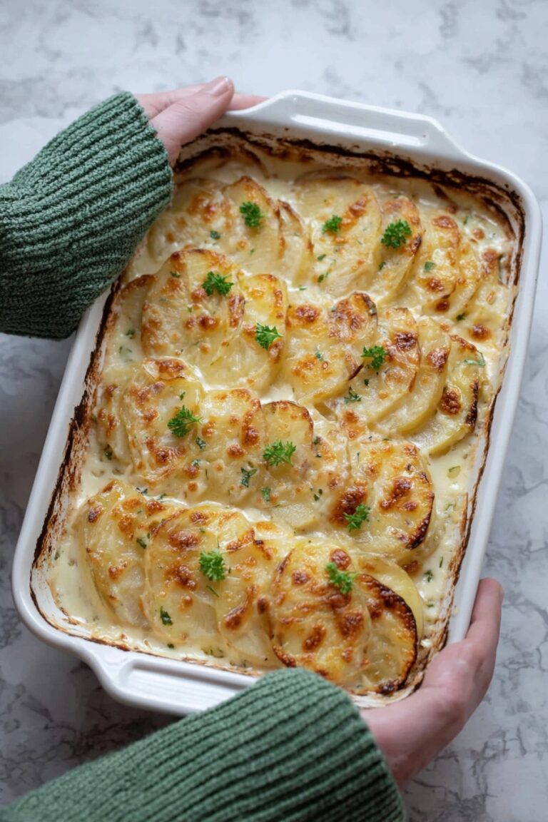 Cheesy Turnip Au Gratin Recipe