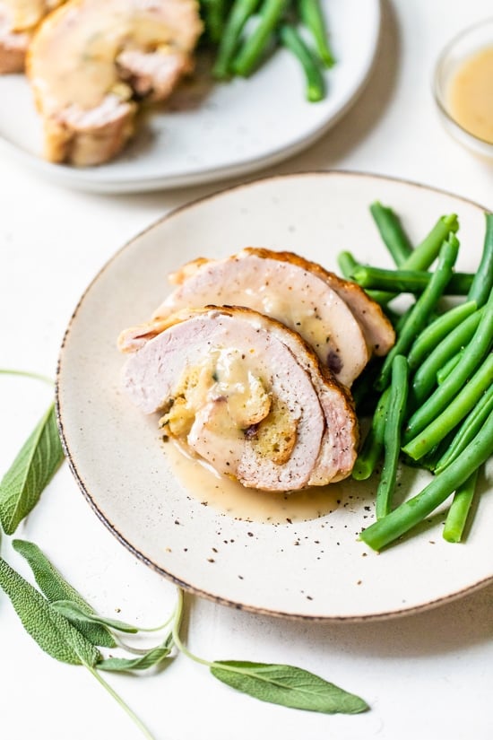 Turkey Roulade with Cranberry Stuffing Recipe