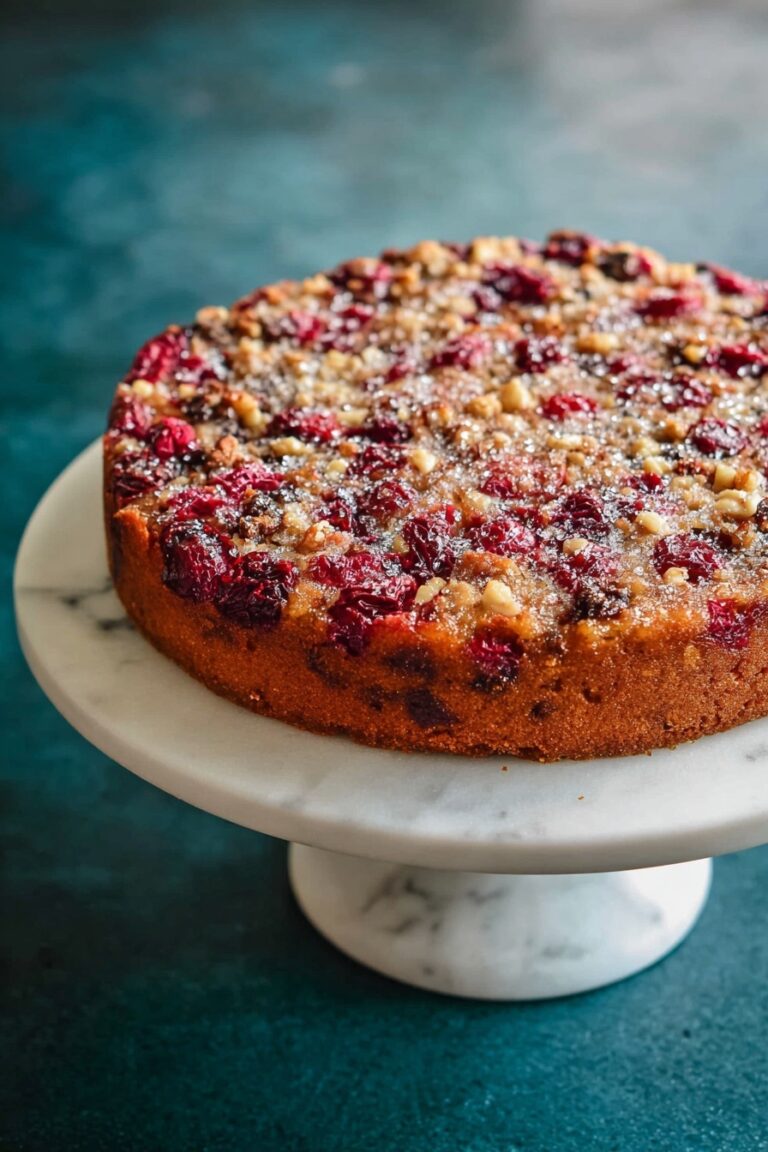 Cranberry Pie with Nuts Recipe