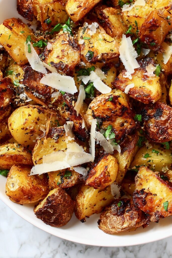 Garlic Rosemary Crispy Roasted Potatoes Recipe