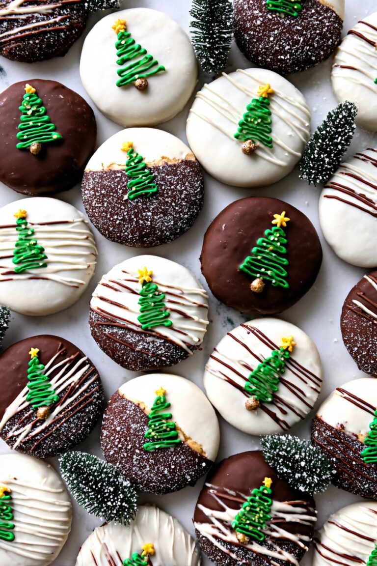 Chocolate Dipped Oreos Winter Treat Recipe