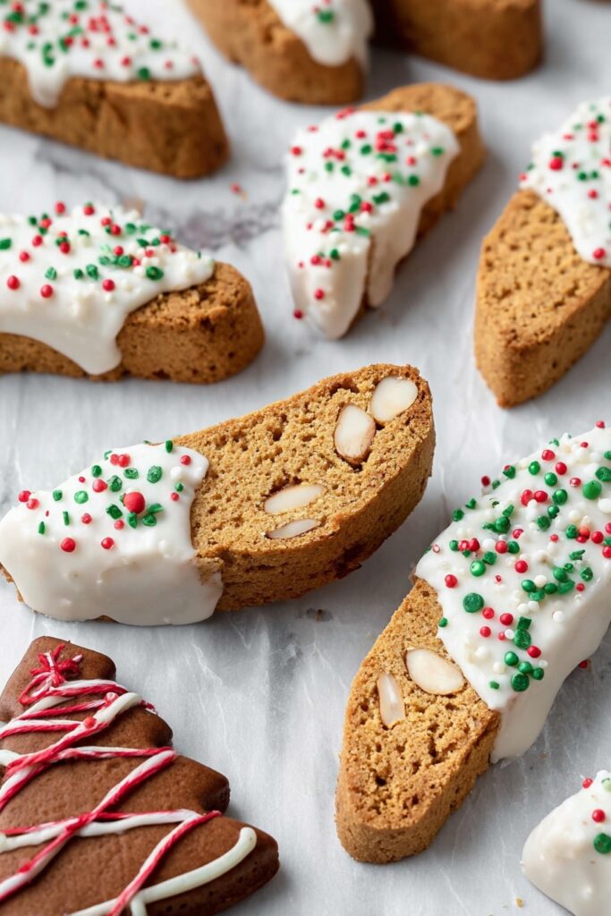 Gingerbread Biscotti with White Chocolate Recipe