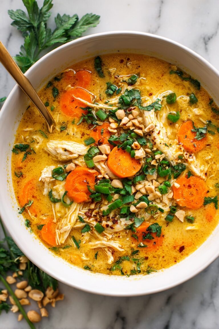 Ginger Coconut Chicken Soup with Brown Rice Recipe