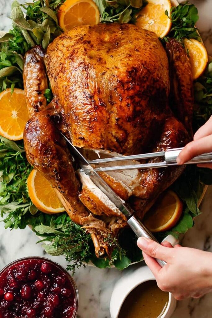 Juicy Roast Turkey with Crispy Skin Recipe