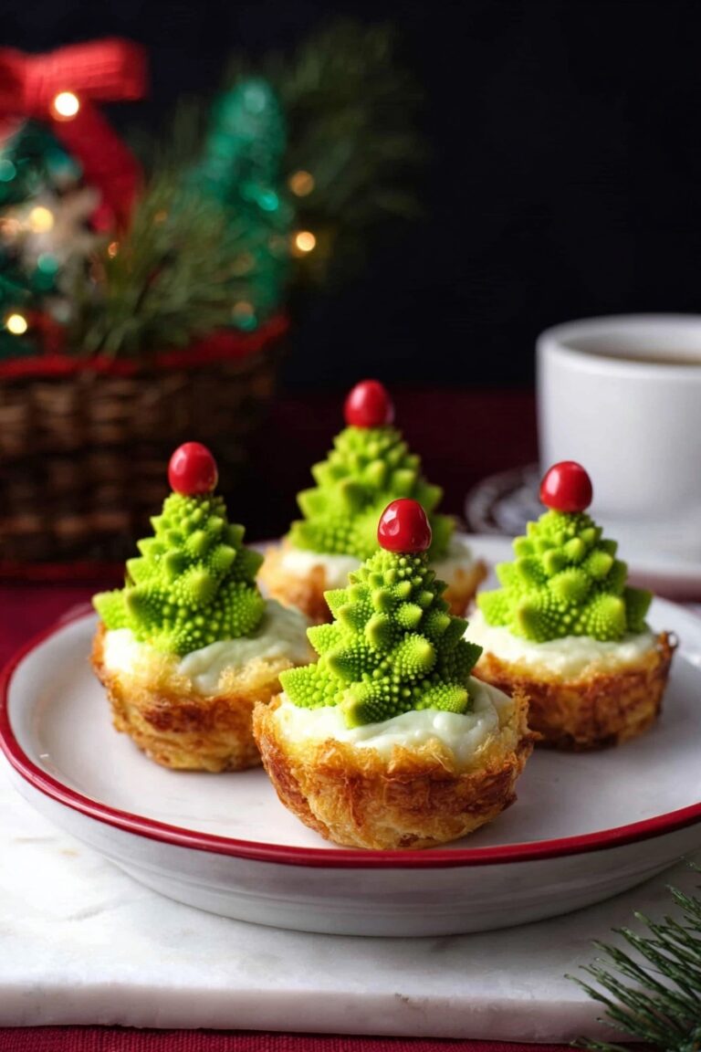 Christmas Tree Potato Mini Quiches Recipe