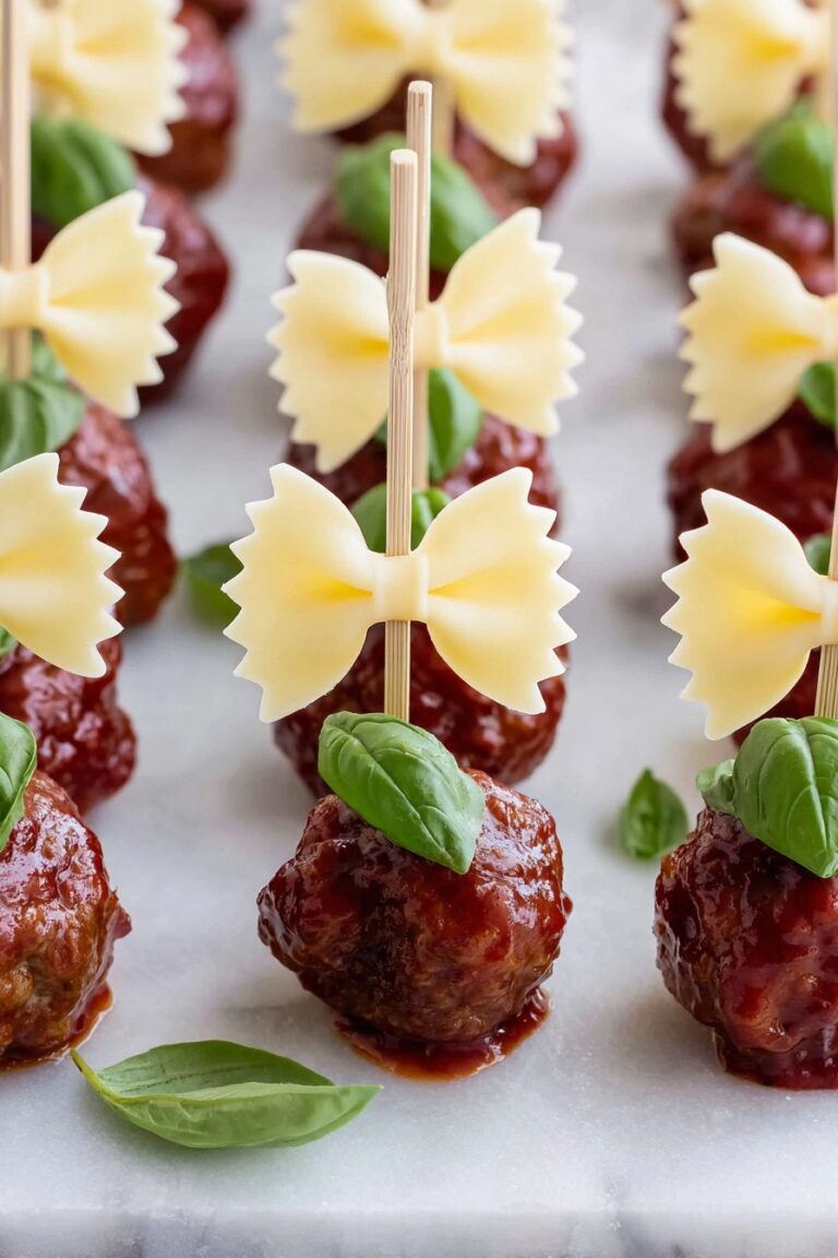 Sweet Grape Jelly Meatball Skewers Recipe