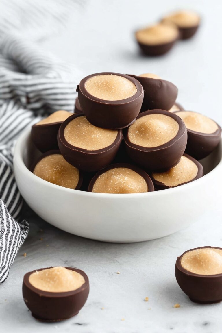 Chocolate-Dipped Peanut Butter Balls Recipe