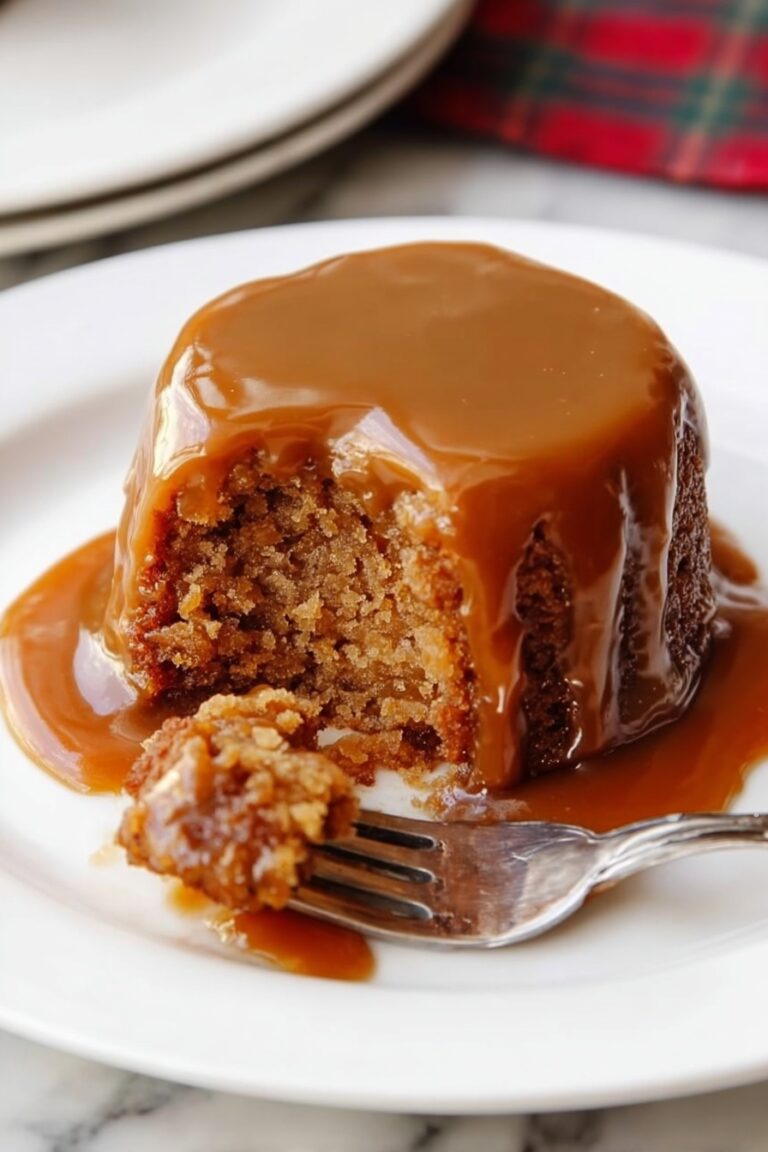 Sticky Toffee Date Pudding with Toffee Sauce Recipe