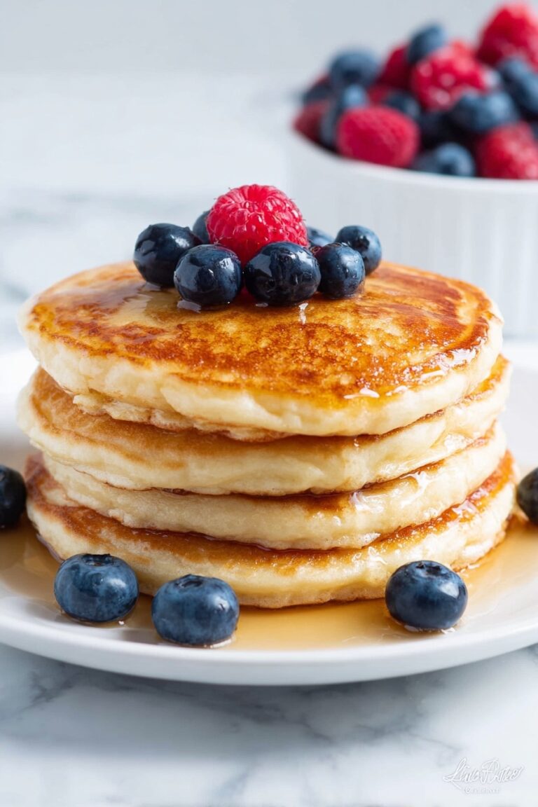 Fluffy Greek Yogurt Pancakes Recipe
