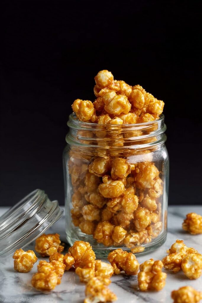 Caramel Puff Corn Snack Recipe