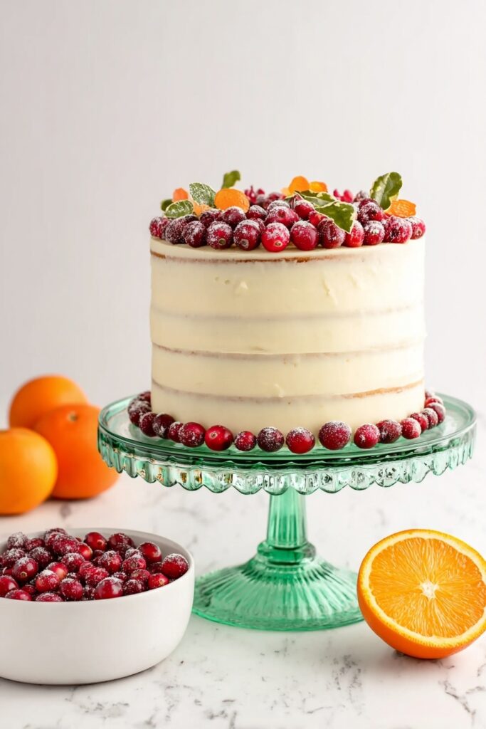 Cranberry Orange Cake with Cream Cheese Frosting Recipe
