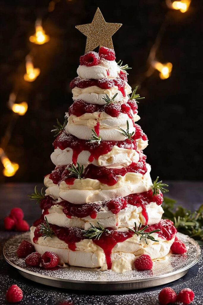 Christmas Tree Pavlova Recipe