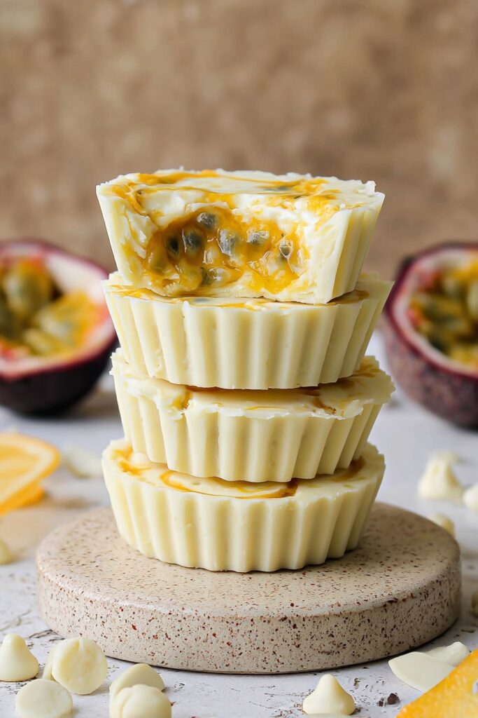 Mango Passionfruit White Chocolate Cups Recipe