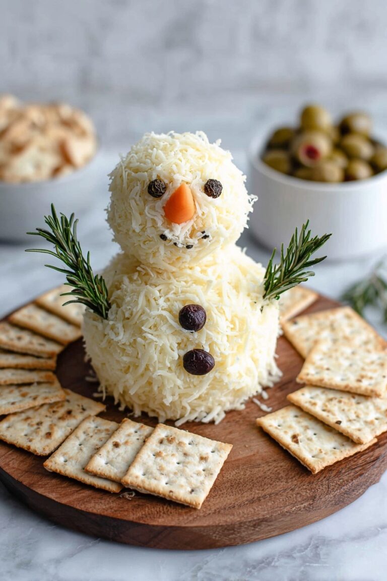 Snowman Cheeseball Recipe