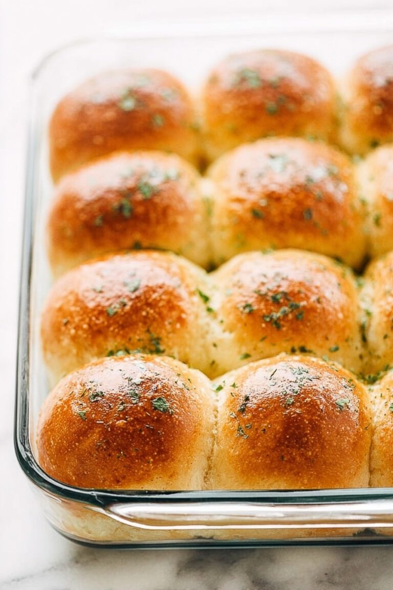 Garlic Herb Soft Dinner Rolls Recipe