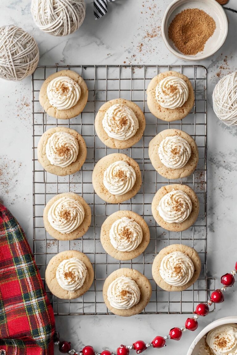 Eggnog Thumbprint Cookies Recipe