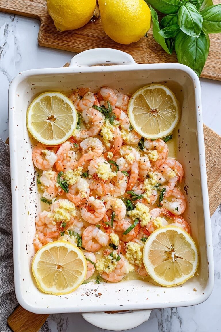 Baked Shrimp Scampi with Lemon and Garlic Recipe