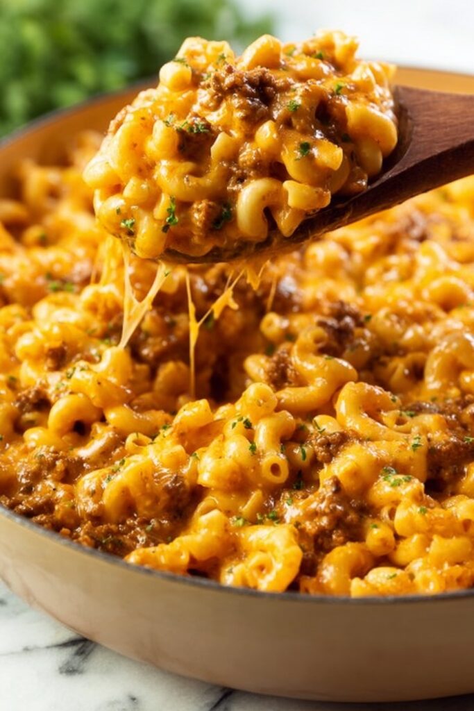 One Pot Cheeseburger Pasta Recipe