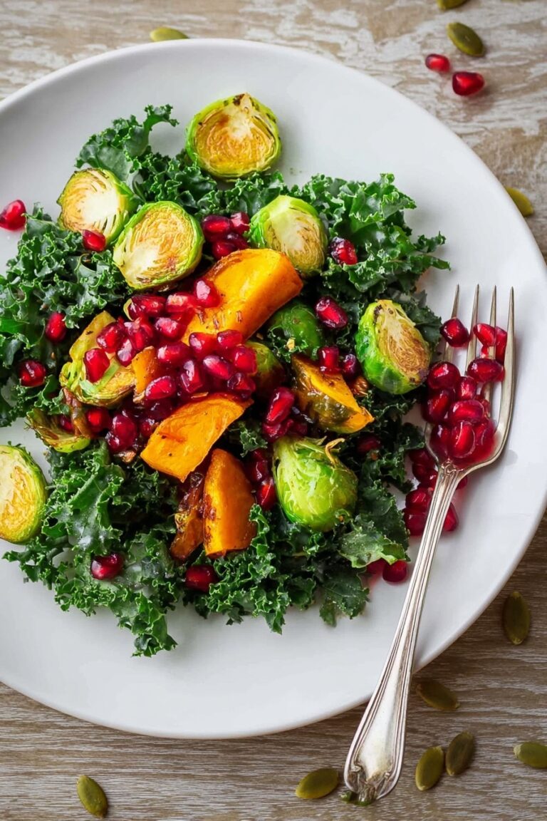 Roasted Butternut Squash & Brussels Sprouts Salad Recipe