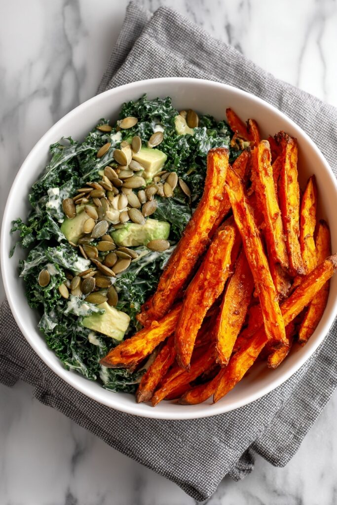 Avocado Kale Caesar Salad Recipe