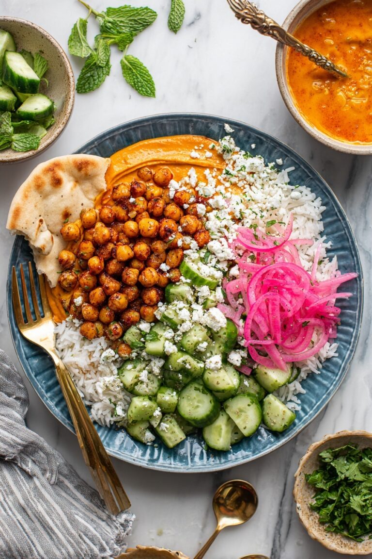 Mediterranean Chicken Bowls with Spiced Feta Recipe