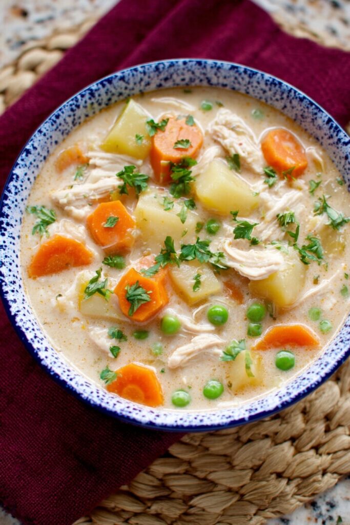 Creamy Slow Cooker Chicken Stew Recipe