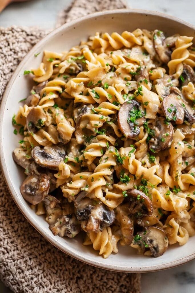 Creamy Vegan Mushroom Stroganoff Recipe