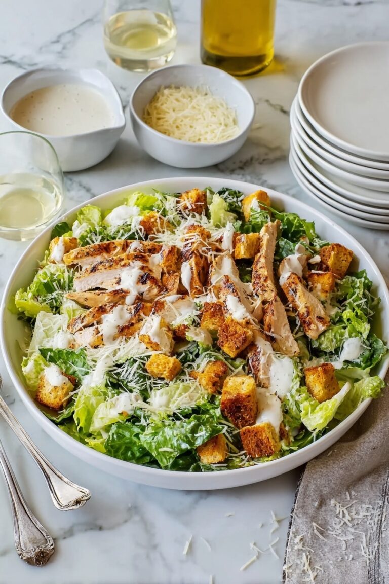 Best Chicken Caesar Salad with Homemade Croutons Recipe