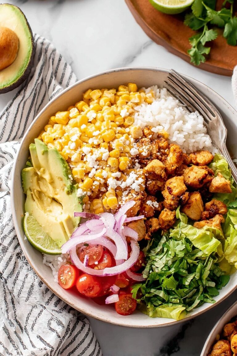 Street Corn Chicken Rice Bowl Recipe
